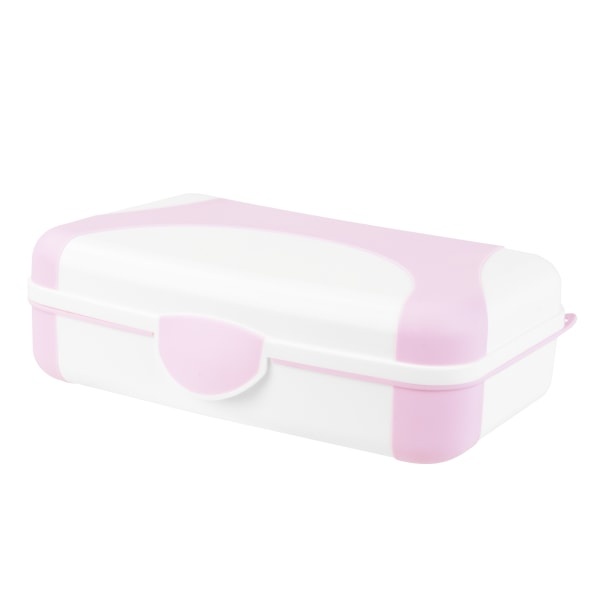 slide 6 of 7, Office Depot Brand Overmolded Web Pencil Box, 2-3/4''H X 5-1/4''W X 8''D, Pink/White, 1 ct