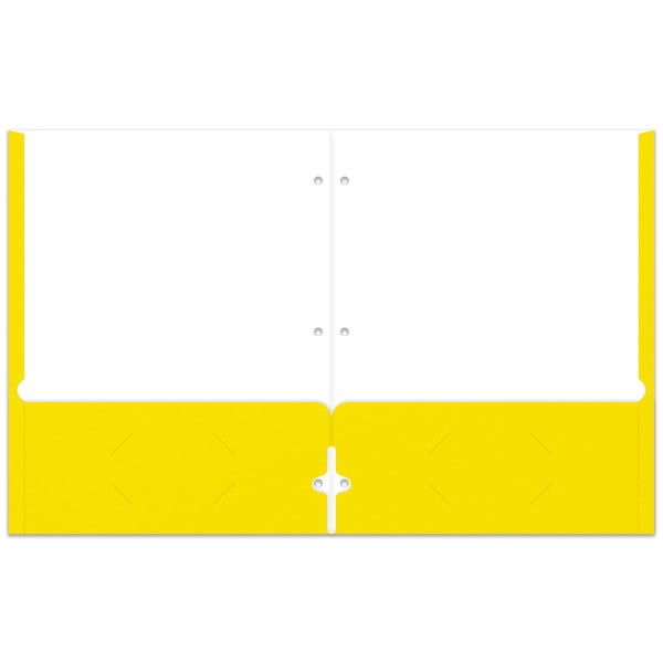 slide 2 of 2, Office Depot Brand 2-Pocket Paper Folder, Letter Size, Yellow, 1 ct