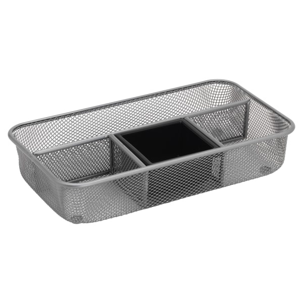 slide 2 of 4, Brenton Studio Silver Mesh Drawer Organizer, 1 ct