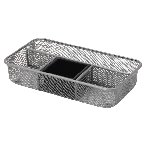 slide 4 of 4, Brenton Studio Silver Mesh Drawer Organizer, 1 ct