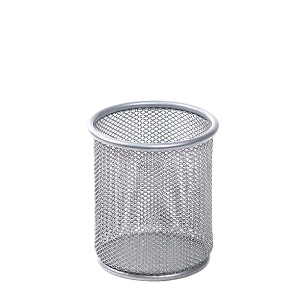 slide 2 of 2, Brenton Studio Silver Mesh Pencil Cup, 1 ct