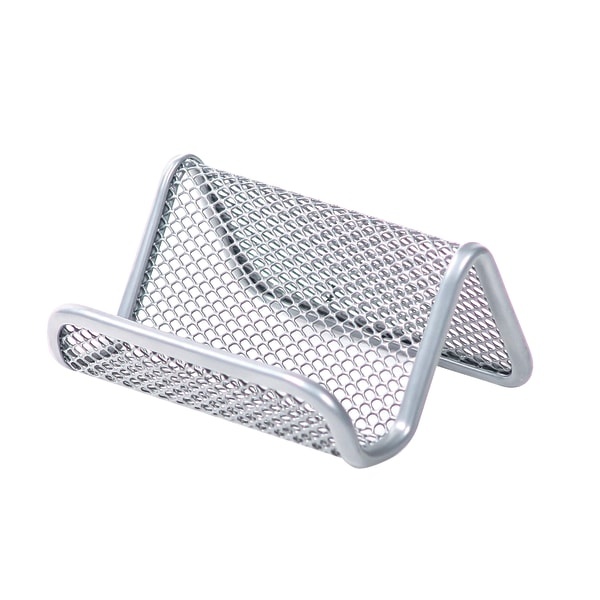 slide 2 of 2, Brenton Studio Silver Mesh Business Card Holder, 1 ct