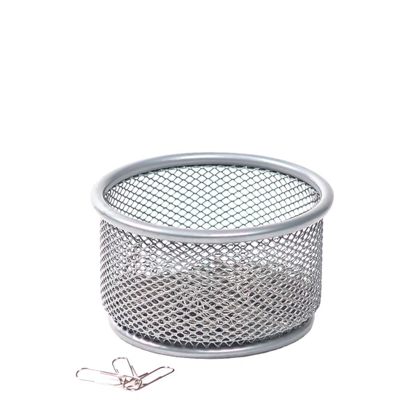 slide 2 of 2, Brenton Studio Silver Mesh Paper Clip Holder, 1 ct