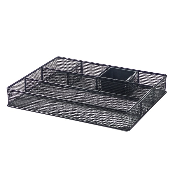 slide 2 of 2, Brenton Studio Black Mesh Large Drawer Organizer, 1 ct