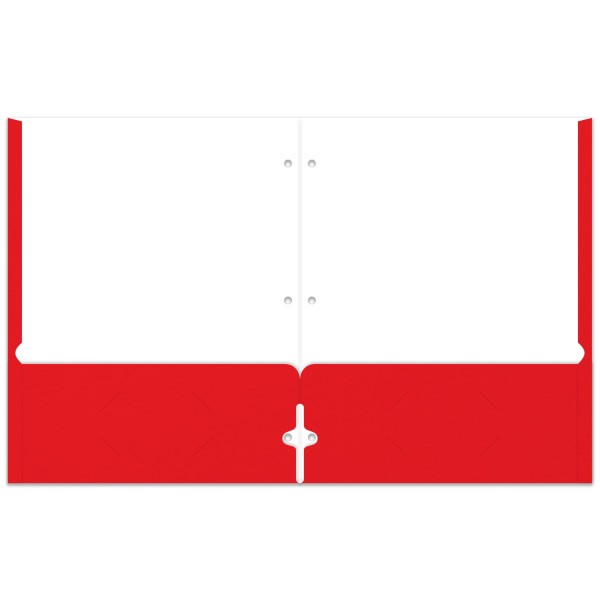 slide 2 of 2, Office Depot Brand 2-Pocket Paper Folder, Letter Size, Red, 1 ct