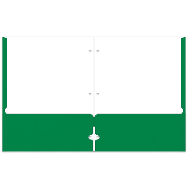 slide 2 of 2, Office Depot Brand 2-Pocket Paper Folder, Letter Size, Green, 1 ct