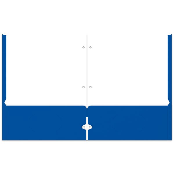 slide 2 of 2, Office Depot Brand 2-Pocket Paper Folder, Letter Size, Blue, 1 ct