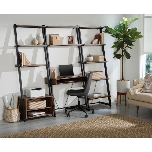 slide 5 of 10, Realspace Belling 73''H Leaning 5-Shelf Bookcase, Modern Oak, 1 ct