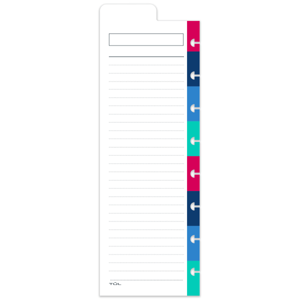 slide 2 of 2, TUL Discbound Dry-Erase Daily Dashboard, 8-1/2'' X 3'', Colorblock, 1 ct