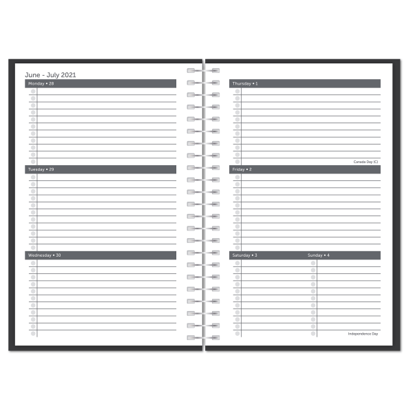 slide 6 of 8, Office Depot Brand Stellar Academic Weekly/Monthly Planner, 8-1/2'' X 6'', Assorted Colors, July 2021 To June 2022, 1 ct