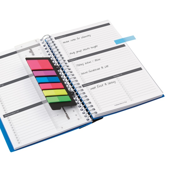 slide 2 of 8, Office Depot Brand Stellar Academic Weekly/Monthly Planner, 8-1/2'' X 6'', Assorted Colors, July 2021 To June 2022, 1 ct