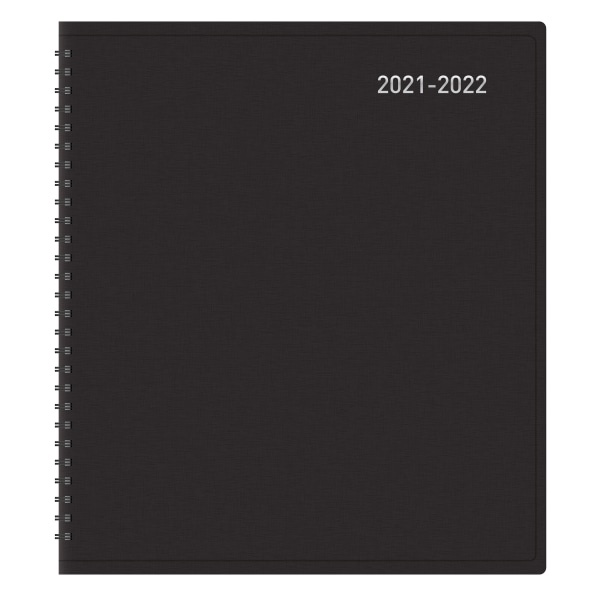 slide 2 of 4, Office Depot Brand Weekly/Monthly Academic Planner, Vertical Format, 6-5/8'' X 8-3/4'', 30% Recycled, Black, July 2021 To August 2022, Odus2033-015, 1 ct