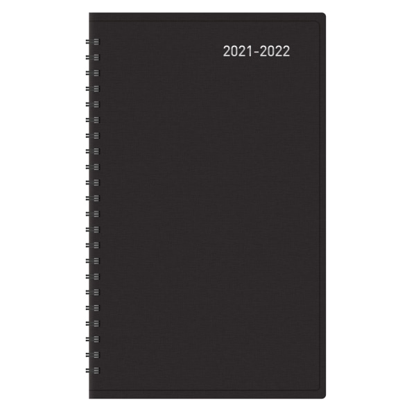 slide 4 of 4, Office Depot Brand 14-Month Daily Academic Planner, 5'' X 8'', 30% Recycled, Black, July 2021 To August 2022, Odus2033-012, 1 ct