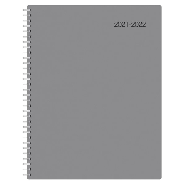 slide 4 of 4, Office Depot Brand Weekly/Monthly Academic Planner, 8-1/2'' X 11'', 30% Recycled, Gray, July 2021 To June 2022, 1 ct