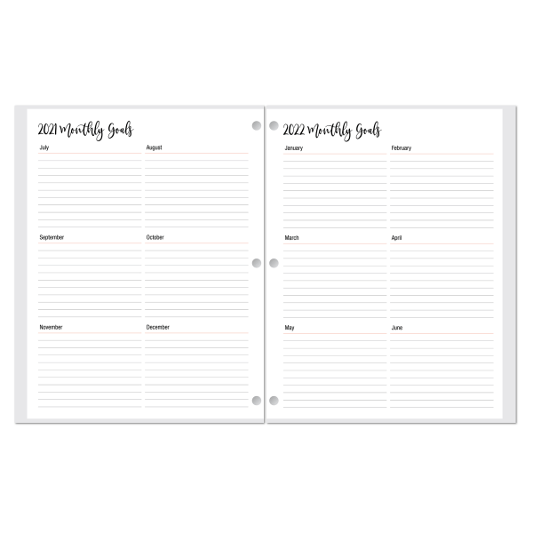 slide 2 of 3, Office Depot Brand Monthly Academic Planner, 8-1/4'' X 10-3/4'', Home Vibes, July 2021 To June 2022, Odus2033-040, 1 ct