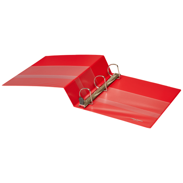 slide 2 of 8, Office Depot Brand Heavy-Duty View 3-Ring Binder, 2'' D-Rings, Red, 2 in