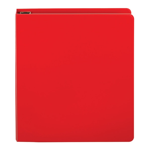 slide 4 of 5, Office Depot [In]Place Heavy-Duty 3-Ring Binder, 1 1/2'' D-Rings, Red, 1 ct