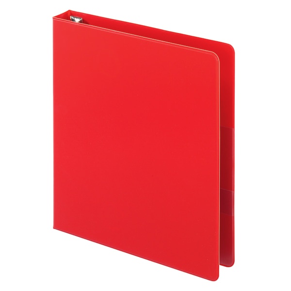 slide 5 of 10, Office Depot [In]Place Heavy-Duty 3-Ring Binder, 1'' D-Rings, Red, 1 in