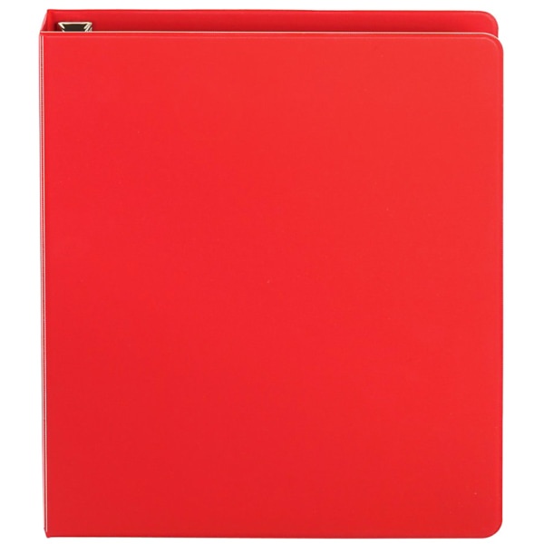 slide 9 of 10, Office Depot [In]Place Heavy-Duty 3-Ring Binder, 1'' D-Rings, Red, 1 in