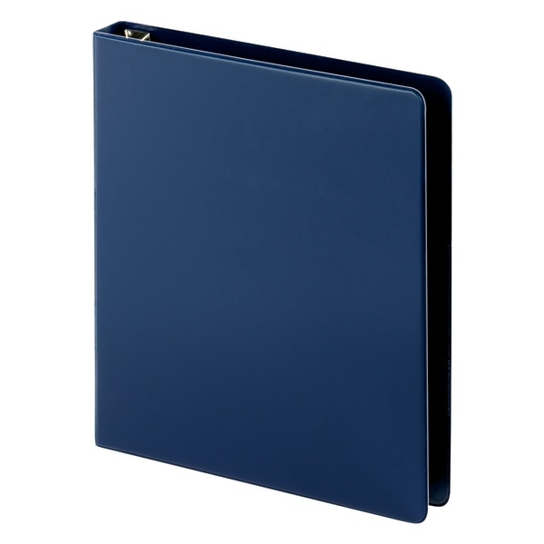 slide 5 of 5, Office Depot [In]Place Heavy-Duty 3-Ring Binder, 1'' D-Rings, Navy, 1 in