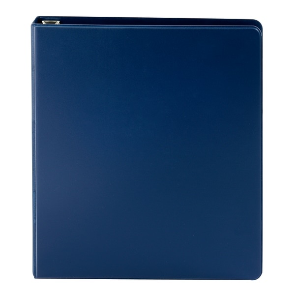 slide 2 of 5, Office Depot [In]Place Heavy-Duty 3-Ring Binder, 1'' D-Rings, Navy, 1 in