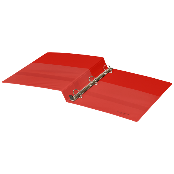 slide 6 of 8, Office Depot Brand Heavy-Duty View 3-Ring Binder, 1'' D-Rings, Red, 1 in