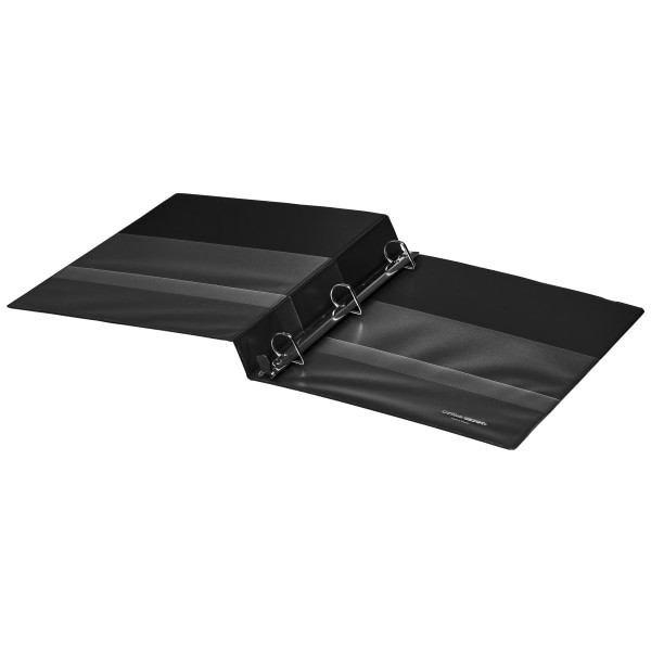 slide 5 of 6, Office Depot Brand Heavy-Duty 3-Ring Binder, 1'' D-Rings, Black, 1 ct