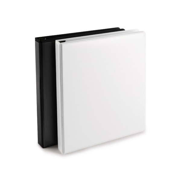 slide 7 of 10, Office Depot Brand Heavy-Duty View 3-Ring Binder, 1'' D-Rings, 100% Recycled, White, 1 in