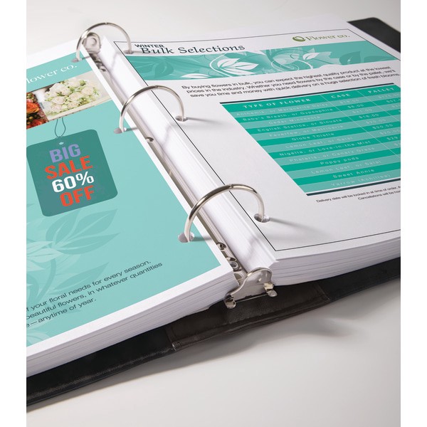 slide 2 of 2, Office Depot Brand Classic-Style Magnetic-Strap Binder, 1 1/2'' Rings, Assorted Colors, 1 ct