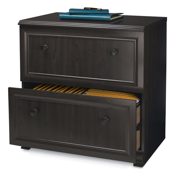 slide 2 of 4, Realspace Broadstreet 30''W 2-Drawer Lateral File Cabinet, Walnut, 1 ct