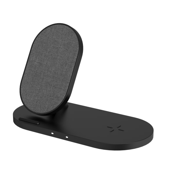 slide 3 of 3, Ativa 2-In-1 Wireless Charging Stand, Black, Mw-Jl-Cp-201, 1 ct