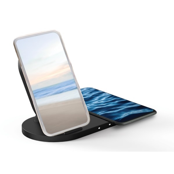 slide 2 of 3, Ativa 2-In-1 Wireless Charging Stand, Black, Mw-Jl-Cp-201, 1 ct