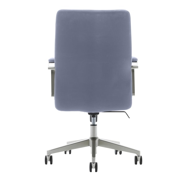 slide 10 of 10, Serta Sittrue Devara Bonded Leather Mid-Back Manager Chair, Light Blue, 1 ct