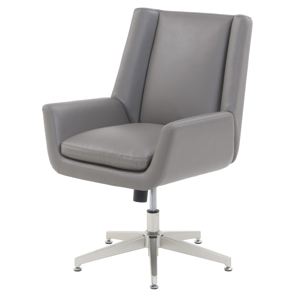 slide 5 of 10, Serta Sittrue Montair Bonded Leather Mid-Back Manager Chair, Gray, 1 ct