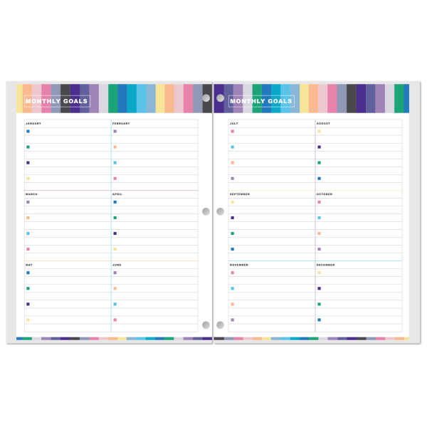 slide 2 of 3, Office Depot Brand Monthly Planner, 8-1/4'' X 10-1/4'', Neon Geo, January To December 2021, 1 ct