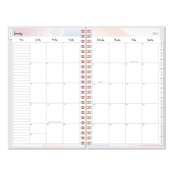 slide 3 of 3, Office Depot Brand Weekly/Monthly Planner, 5'' X 8'', Pocket Sayings, January To December 2021, Odus2030-008, 1 ct