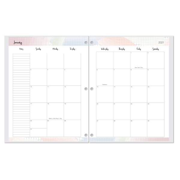 slide 2 of 2, Office Depot Brand Monthly Planner, 8-1/4'' X 10-1/4'', Pocket Sayings, January To December 2021, Odus2030-007, 1 ct