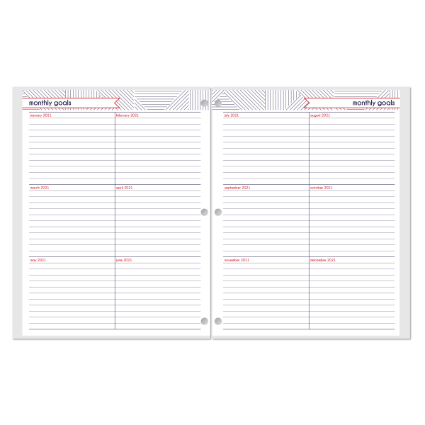 slide 3 of 3, Office Depot Brand Monthly Planner, 8-1/4'' X 10-1/4'', Love, January To December 2021, 1 ct