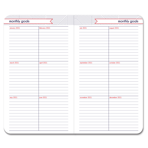 slide 2 of 3, Office Depot Brand Monthly Planner, 3-1/2'' X 6'', Love, January To December 2021, 1 ct