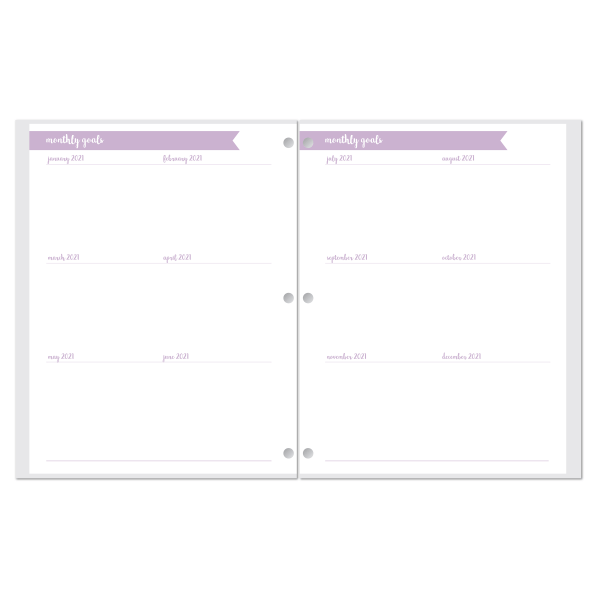 slide 2 of 3, Office Depot Brand Monthly Planner, 8-1/4'' X 10-1/4'', Simple Dot, January To December 2021, Ns81020B, 1 ct