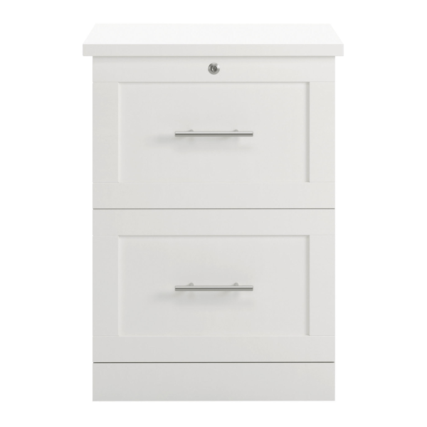 slide 2 of 8, Realspace 2-Drawer 17''D Vertical File Cabinet, White, 1 ct