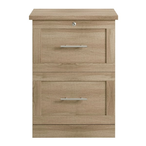 slide 8 of 8, Realspace 2-Drawer 17''D Vertical File Cabinet, Spring Oak, 1 ct