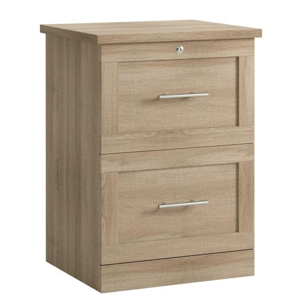 slide 5 of 8, Realspace 2-Drawer 17''D Vertical File Cabinet, Spring Oak, 1 ct