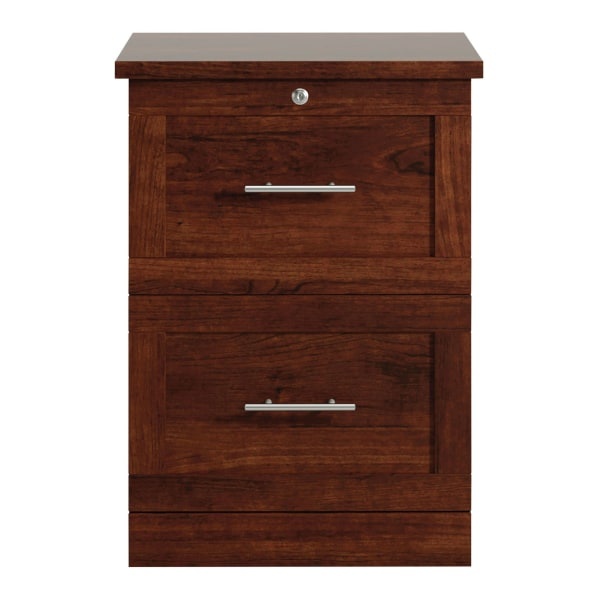 slide 2 of 7, Realspace 2-Drawer 17''D Vertical File Cabinet, Mulled Cherry, 1 ct