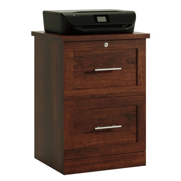 slide 7 of 7, Realspace 2-Drawer 17''D Vertical File Cabinet, Mulled Cherry, 1 ct