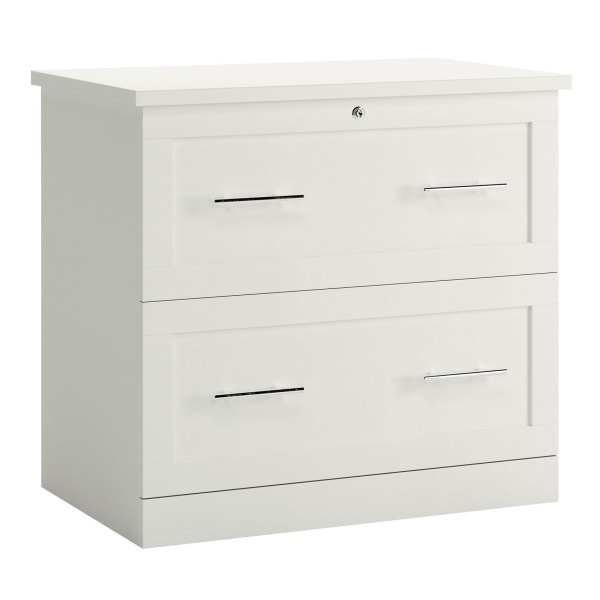 slide 3 of 8, Realspace 2-Drawer 30''W Lateral File Cabinet, White, 1 ct