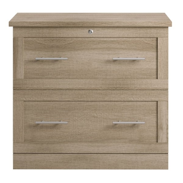 slide 8 of 8, Realspace 2-Drawer 30''W Lateral File Cabinet, Spring Oak, 1 ct