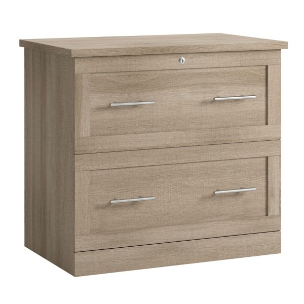 slide 7 of 8, Realspace 2-Drawer 30''W Lateral File Cabinet, Spring Oak, 1 ct