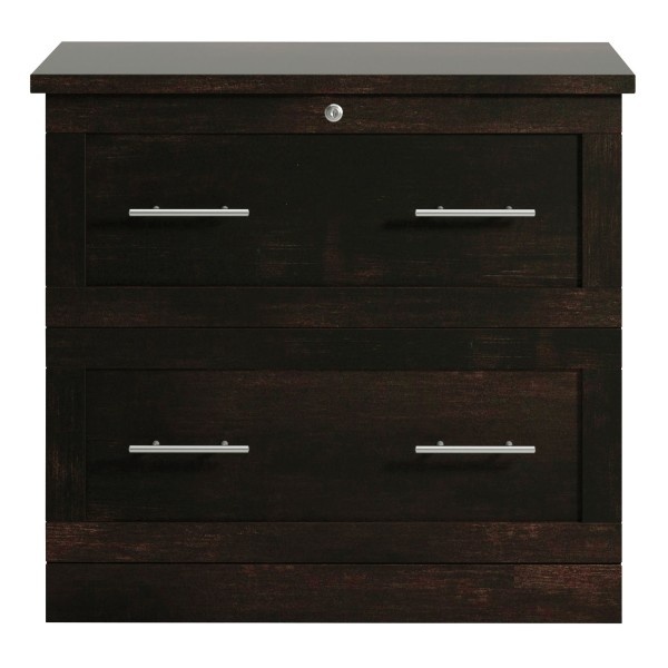 slide 7 of 7, Realspace 2-Drawer 30''W Lateral File Cabinet, Peppered Black, 1 ct