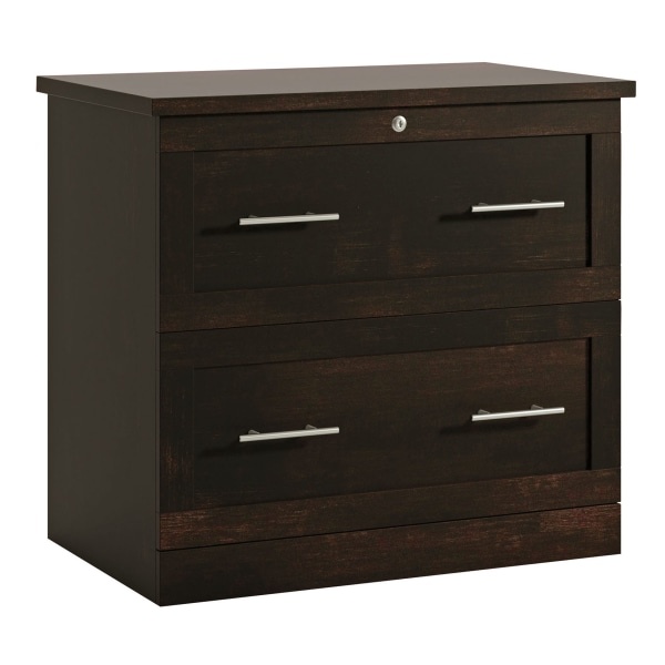 slide 4 of 7, Realspace 2-Drawer 30''W Lateral File Cabinet, Peppered Black, 1 ct